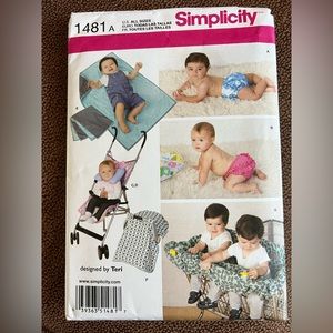 Babies' Accessories and Swim Diaper Simplicity
Sewing Pattern 1481
